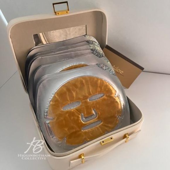 NEW ADORE Organic Innovations Golden Touch 24k Techo-Dermis Facial Masks w/ COA - Picture 4 of 11